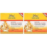 Tiger Balm Pain Relieving Patch, Large 4 Each, 4 Count, Pack of 2