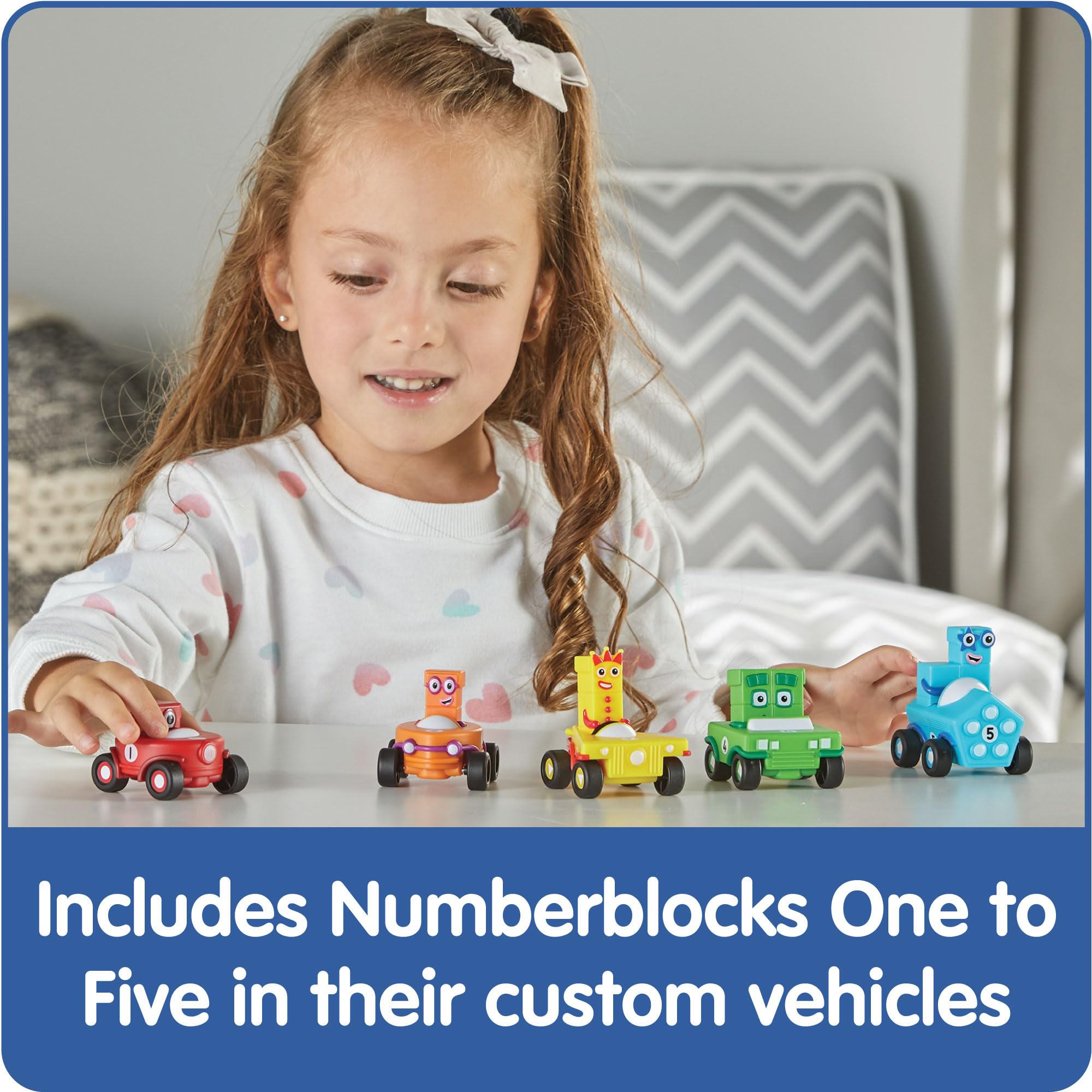 hand2mind Numberblocks Mini Vehicles, Toy Vehicle Playsets, Race Car Toy, Small Toy Cars, Cartoon Character Toys, Toddler Action Figures, Collectible Figures for Kids, Imaginative Play Toys