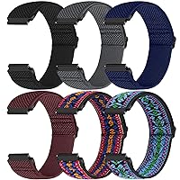 Runostrich Quick Release Nylon Watch Band - Choice of Width - 18mm, 19mm, 20mm, 22mm Elastic Watch Straps Adjustable Stretchy Solo Loop Sport Nylon Replacement Wristband