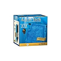 Aqua-Tech EZ-Change Replacement Filter Cartridges for Clear Aquarium Water, 5-15 Power Filters,Blue