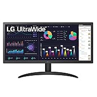 LG UltraWide FHD 26-Inch Computer Monitor 26WQ500-B, IPS with HDR 10 Compatibility and AMD FreeSync, Black
