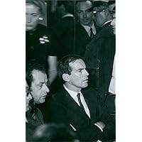 Vintage photo of South African cardiac surgeon, Christiaan Barnard in a conference.
