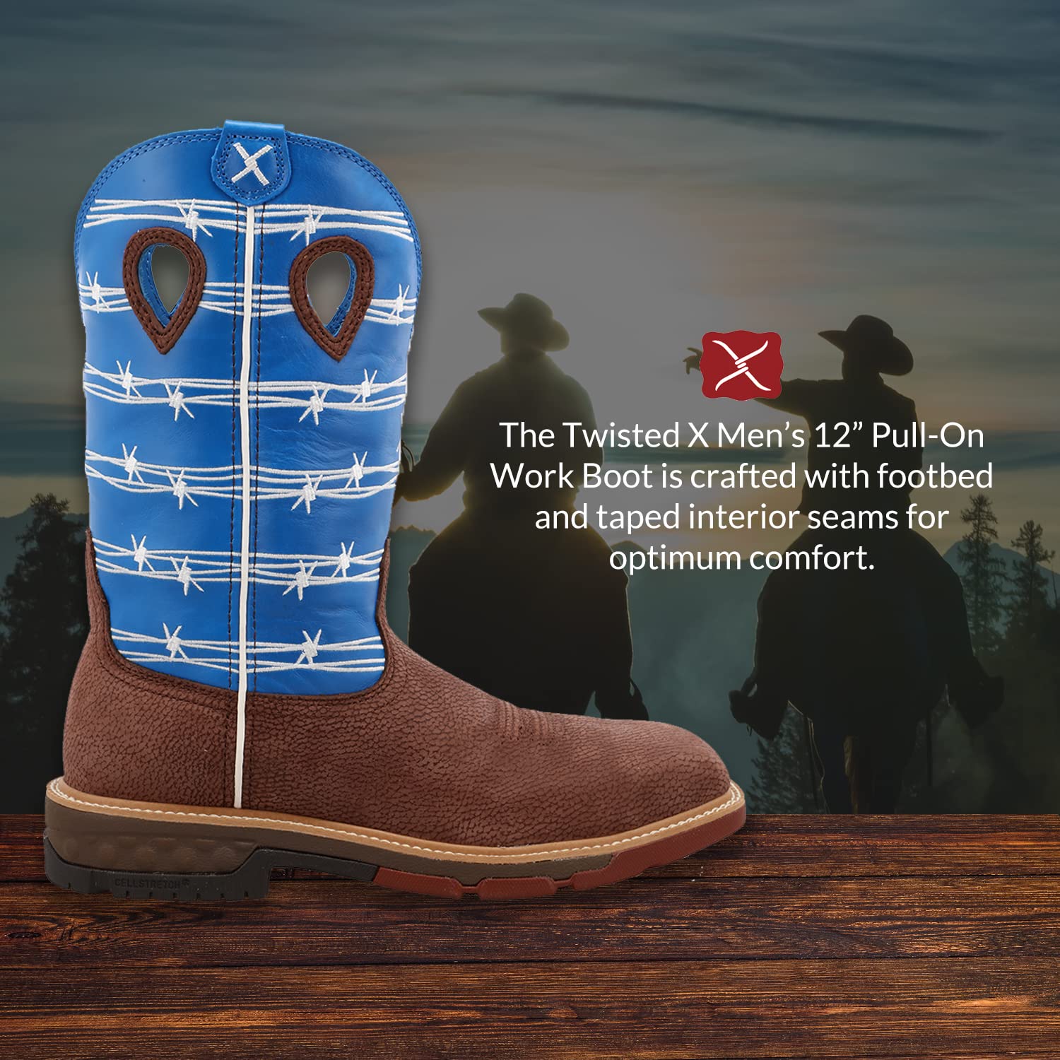 Twisted X Alloy Toe Western Cowboy Work Boot