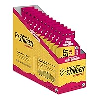 Honey Stinger Organic Fruit Smoothie Energy Gel | Gluten Free & Caffeine Free | for Exercise, Running and Performance | Sports Nutrition for Home & Gym, Pre and Mid Workout | 12 Pack, 13.2 Ounce