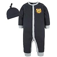 Gerber Baby-Boys 2-Piece Coverall & Hat Set