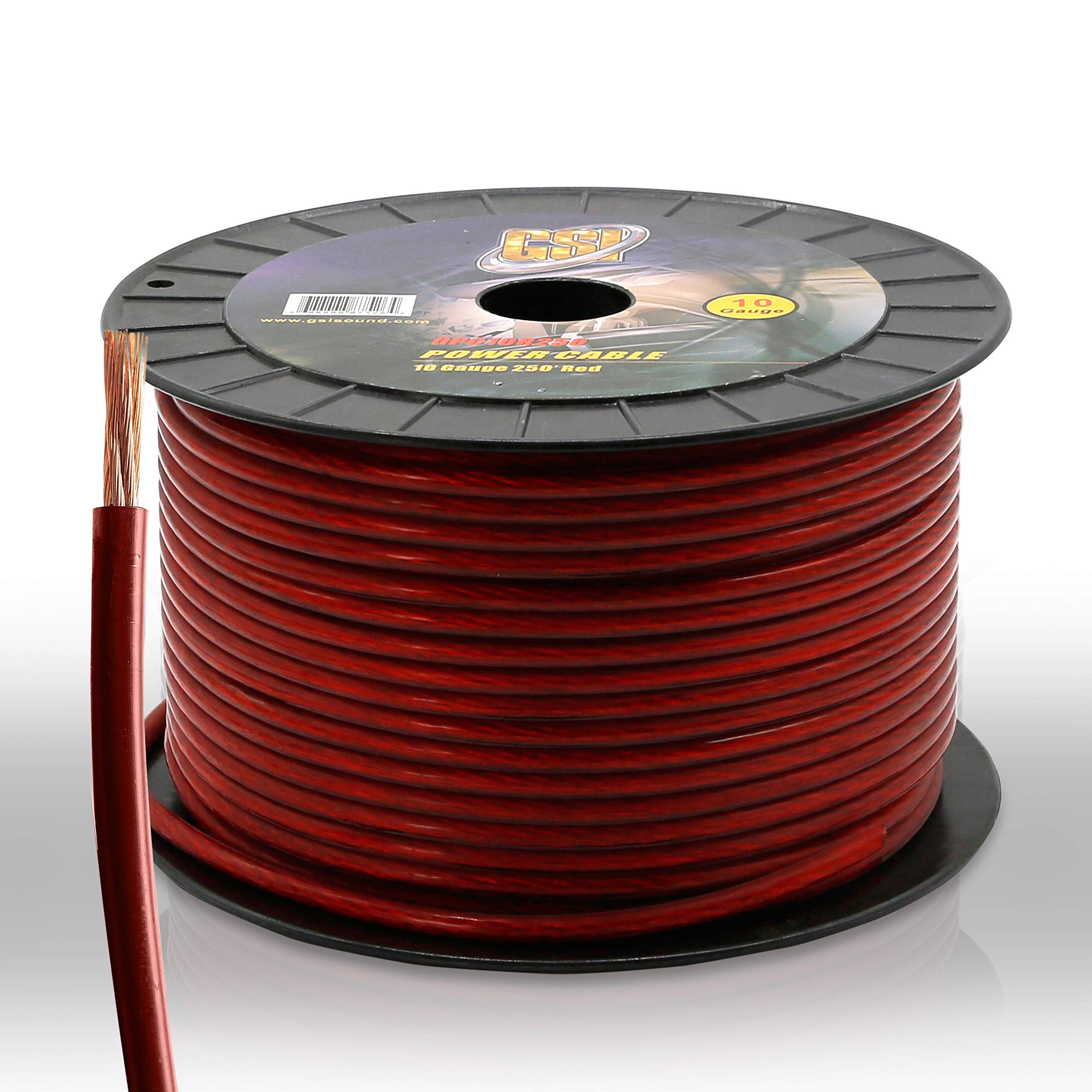 GSI GPC10R250 - 10 Gauge Power Ground Cables