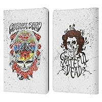 Head Case Designs Officially Licensed Grateful Dead Rose Trends Leather Book Wallet Case Cover Compatible with Kindle Paperwhite 1/2 / 3
