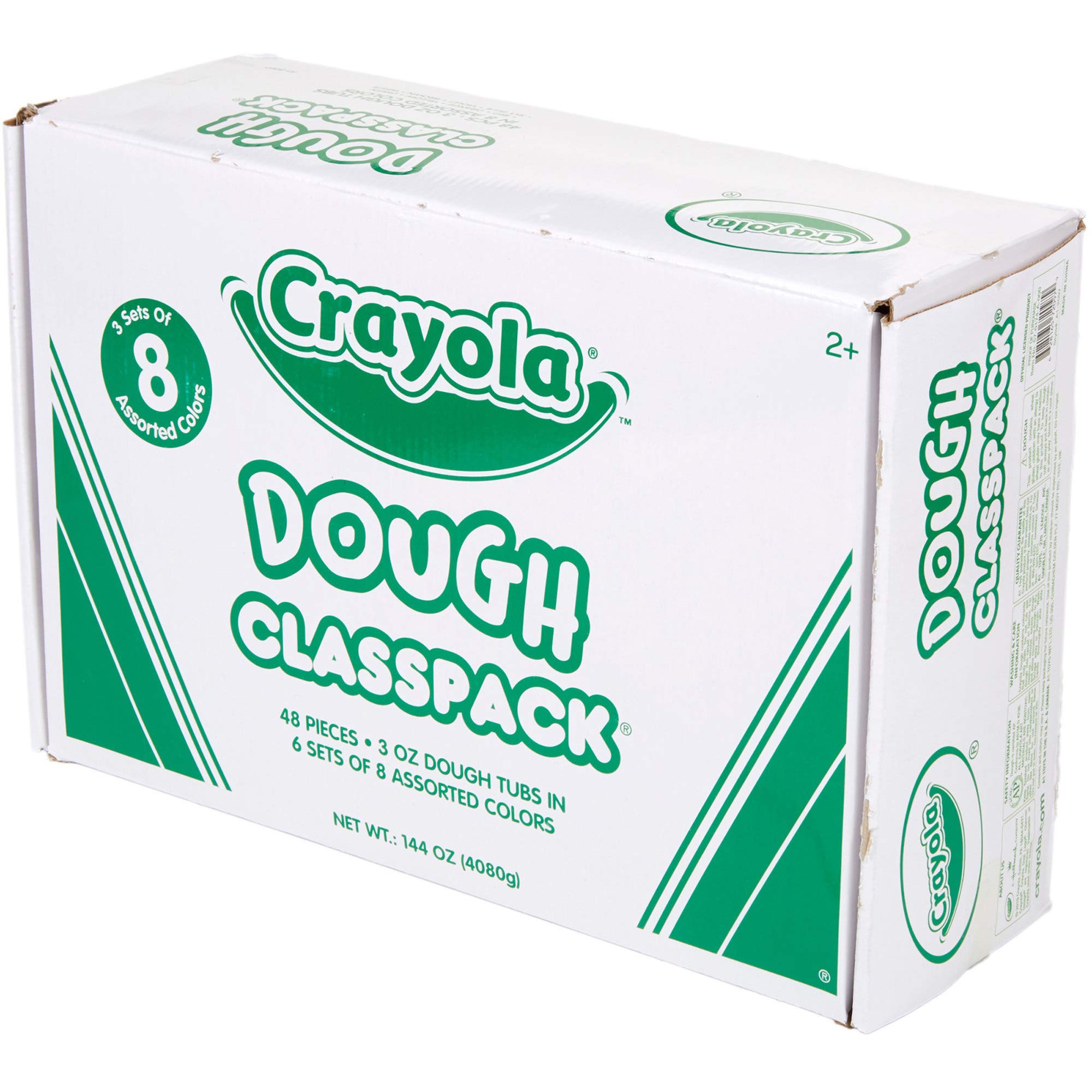 Crayola Dough Classpack, 3oz Each, 48 Count, 8 Assorted Colors per Carton (570174)