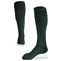 Scottish Kilt Hose for Men, Ribbed Socks for USA Shoe Sizes