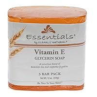 Glycerine Soap Bar, Vitamin E, 3 Ea, 3count