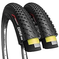 Fincci Cupar pro 26 x 2.10 Tire 54-559 ETRTO Foldable 60 TPI XC Cross Country Tires with Nylon Protection for Mountain MTB Hybrid Bike Bicycle