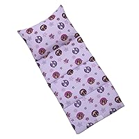 Disney Raya and The Last Dragon Mythic Pop with Ongis Lavender, Purple, and Magenta Flowers Deluxe Easy Fold Toddler Nap Mat
