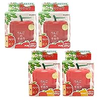 car air freshener, Mixed 4 Packs, 2X Pure Apple and 2X Honey Apple Scent in Cute Apple Shape Container, Best JDM Japan Car, Home, Office Air Freshener