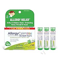 Boiron SinusCalm Pellets 2 Count and AllergyCalm Kids Pellets 240 Count Bundle for Sinus Congestion, Allergy, Hay Fever, and Cold Symptom Relief