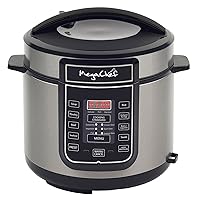 Megachef Digital Pressure Cooker, Silver, 6 quart