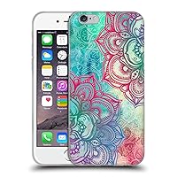 Head Case Designs Officially Licensed Micklyn Le Feuvre Round and Round The Rainbow Mandala 3 Soft Gel Case Compatible with Apple iPhone 6 / iPhone 6s