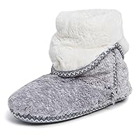 Dearfoams Women's Beth Furry Foldover Boot Slipper