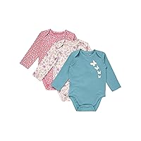 Hanes Unisex Baby Pure Comfort Long Sleeve Bodysuits, Infant Bodysuits, Boys & Girls, 3-packBaby and Toddler T-Shirt Set
