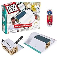 Tech Deck, Aurelien Giraud’s Olympic Games Paris 2024 Ramp Customizable X-Connect Park Creator Playset & Exclusive Fingerboard, Kids Toy for Ages 6+