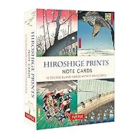 Hiroshige Prints, 16 Note Cards: 16 Different Blank Cards with 17 Patterned Envelopes (Woodblock Prints)