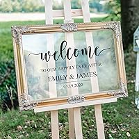 Vinyl Art Decal - Custom Welcome to Our Happily Ever After - 17