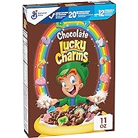 Chocolate Lucky Charms, Chocolate Flavored Cereal with Marshmallows, With Leprechaun Trap, Made With Whole Grain, 11 OZ