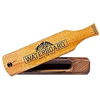 Primos Hunting Waterboard Wood Grain Turkey Box Call, Waterproof Turkey Call with Multiple Sounds PS257