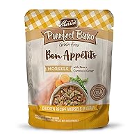 Purrfect Bistro Bon Appetits Grain Free Wet Cat Food Chicken Recipe Morsels in Gravy - (Pack of 24) 3 oz. Pouches