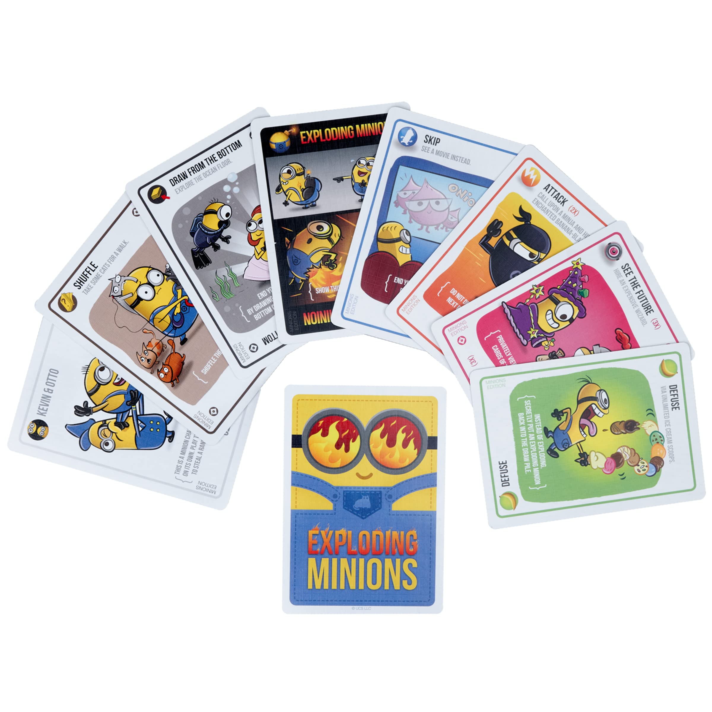 Exploding Minions by Exploding Kittens - A Russian Roulette Card Game, Easy Family-Friendly Party Games - for Kids, Teens & Adults - 2-5 Players