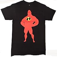 The Incredibles Mr. Incredible T-shirt (Small, Black)