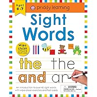 Wipe Clean Workbook: Sight Words (enclosed spiral binding): Ages 4-7; wipe-clean with pen & flash cards (Wipe Clean Learning Books) Wipe Clean Workbook: Sight Words (enclosed spiral binding): Ages 4-7; wipe-clean with pen & flash cards (Wipe Clean Learning Books) Spiral-bound