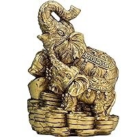 Feng Shui Elephant Decor Money Elephant Figurine Elephants Wealth Lucky Figurines Gift & Home Decor