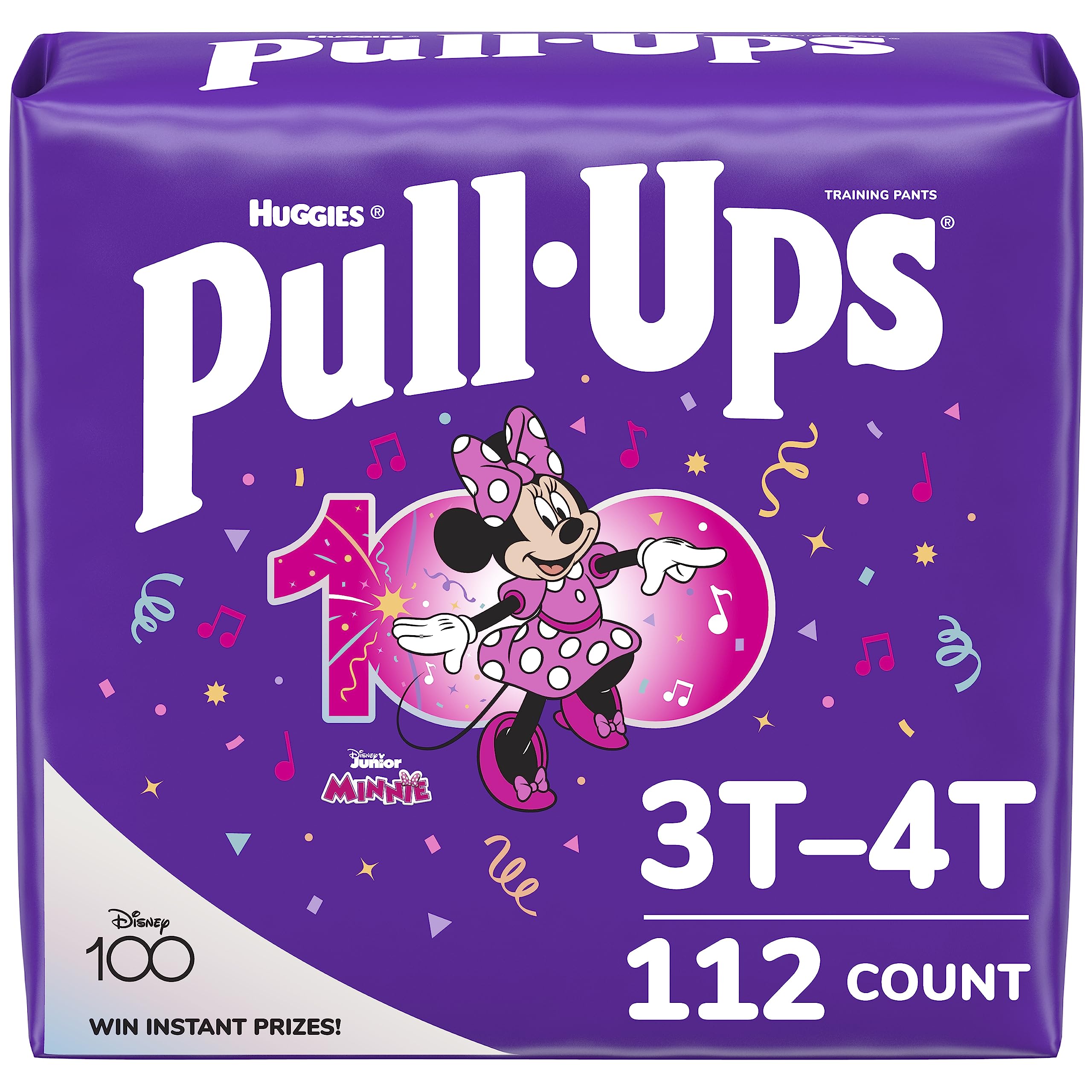 Pull-Ups Girls' Potty Training Pants, 3T-4T (32-40 lbs), 112 Count