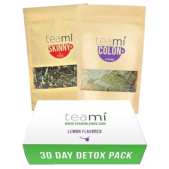 Mua Teami® 30-Day Detox Tea Pack: All-Natural Teatox Kit With Teami Skinny  & Teami Colon Cleanse Loose Leaf Herbal Teas (Lemon) Trên Amazon Mỹ Chính  Hãng 2023 | Fado
