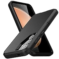 MXX Case Compatible with Galaxy S24, 3 Layer Super Full Heavy Duty Body Bumper Cover/Shock Protection/Dust Proof, Designed for Samsung Galaxy S24 5g 2024 (Black, Galaxy S24)