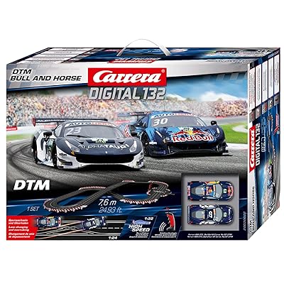  Carrera Digital Electric Slot Car Racing Track Set Includes Two  Cars & Two Dual-Speed, D132 Race to Victory : Toys & Games