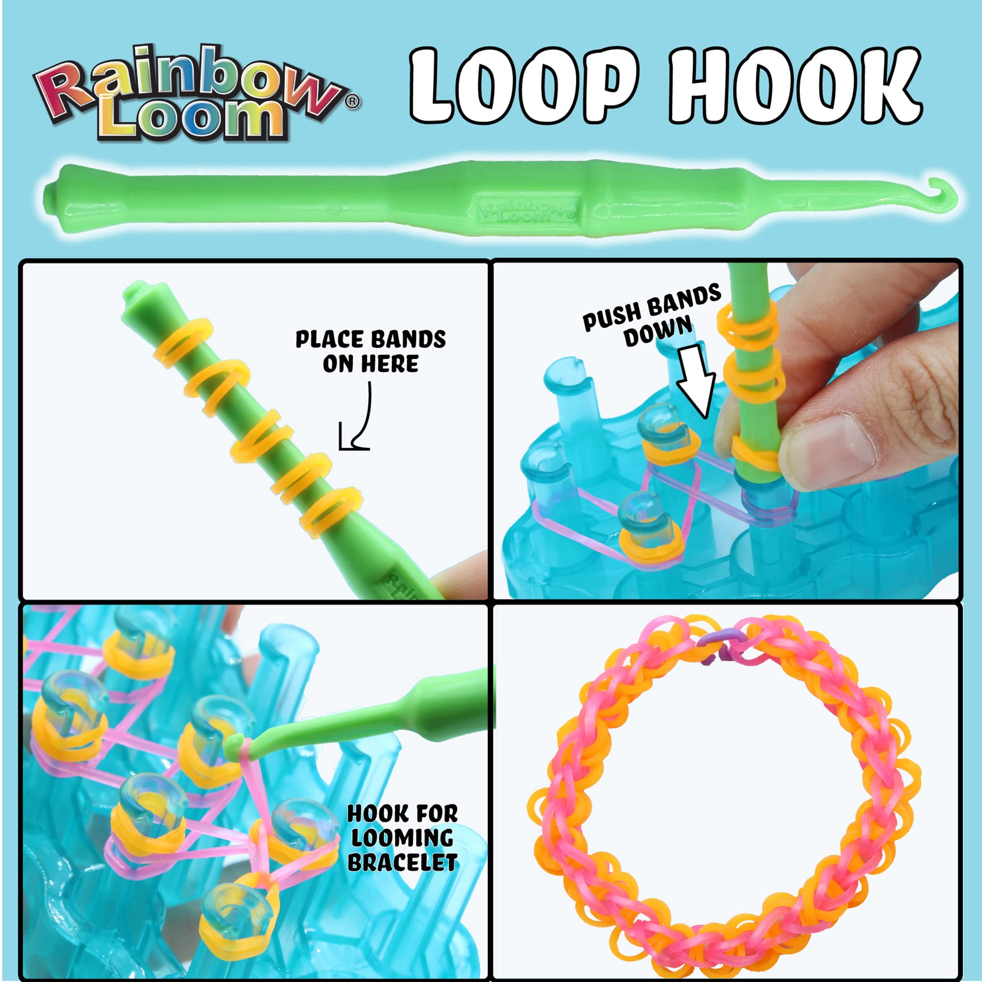 Rainbow Loom® Loomi-Pals Glow in The Dark Mega Combo Set Features 60 Cute Assorted LP Charms, The New RL2.0, Alpha & Pony Beads, 17 Colored Bands (2 Glow) All in a Carrying Case for Boys and Girls 7+