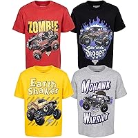 Monster Jam El Toro Loco Zombie Maximum Destruction 4 Pack Graphic T-Shirts Toddler to Big Kid