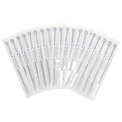 ACE Needles Tattoo Needles Kit 50 Mixed Assorted Sterile Tattoo Needles 6 Sizes - Round Liner 1 3 5 7 9 11 RL