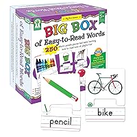 Key Education Big Box of Easy-To-Read Words Puzzles, Sight Words and Phonics Practice With Word and Photo Puzzle Pieces, Educational Games for Special Learners Ages 5+ (250 pc) , 1.5