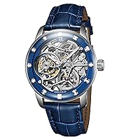 Top Luxury Rose Gold Mechanical Men Watch Genuine Leather Skeleton Dial Tourbillon Manual-Wind Gent Watches IM-SK-TB