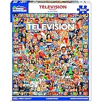 White Mountain Puzzles Television History - 1000 Piece Jigsaw Puzzle