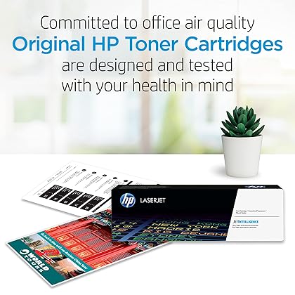 HP 202A Black Toner Cartridge | Works with HP Color LaserJet Pro M254, HP Color LaserJet Pro MFP M281 Series | CF500A