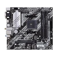 ASUS Prime B550M-A AC AMD AM4 (3rd Gen Ryzen™) Micro ATX Motherboard (PCIe 4.0, WiFi, ECC Memory, 1Gb LAN, HDMI 2.1/D-Sub, 4K@60HZ, Addressable Gen 2 RGB Header and Aura Sync)