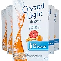 Crystal Light Singles, Tangerine Grapefruit, 120 Packets (12 Boxes of 10 Packets)