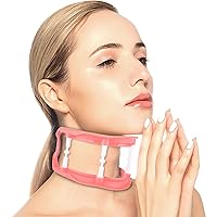 Cervical Neck Traction Device Brace Collar Neck Traction Stretcher for The Head - Pain Reliever for Stiff Shoulder & Neck,Breathable Head Traction Support