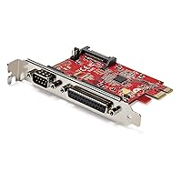 StarTech.com PCIe Card with Serial and Parallel Port - PCI Express Combo Adapter Card with 1x DB25 Parallel Port & 1x RS232 Serial Port - Expansion/Controller Card - PCIe Printer Card (PEX1S1P950)