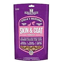 Stella & Chewy's Stella's Solutions Skin & Coat Boost Cage-Free Duck & Wild-Caught Salmon Dinner Morsels Freeze-Dried Raw Cat Food, 13 oz.