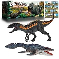 Hot Bee Big Dinosaur Toy for Kids, Jurassic Indominus Rex Toys, 18.6in Big  Robot Dinosaur Simulation Action Figure with Mist Spray, Chomping Mouth