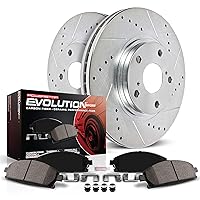 Power Stop K8336, Z23 Rear Brake Kit-Drilled/Slotted Brake Rotors & Carbon Ceramic Brake Pads